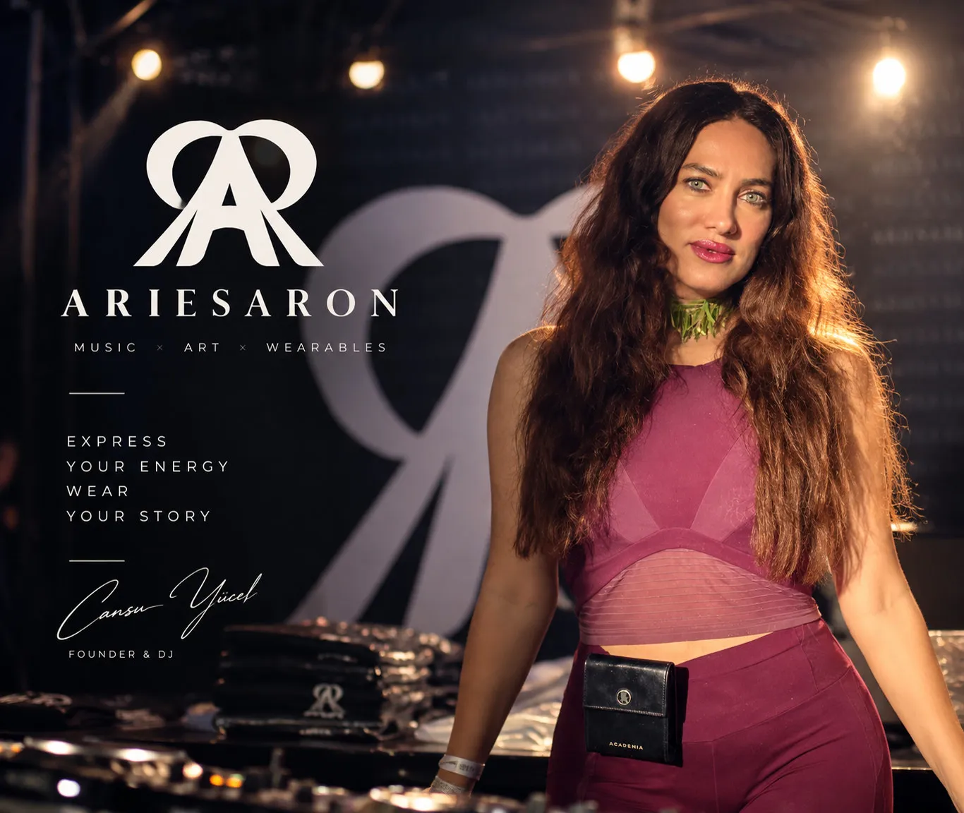 Cansu Yücel, ARIESARON founder and brand face campaign 2026